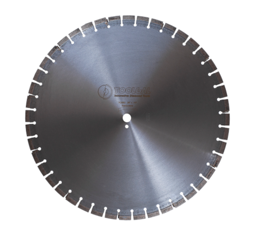 Diamond segmented blade for walk-behind machines, medium to high HP
